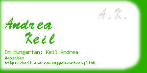 andrea keil business card